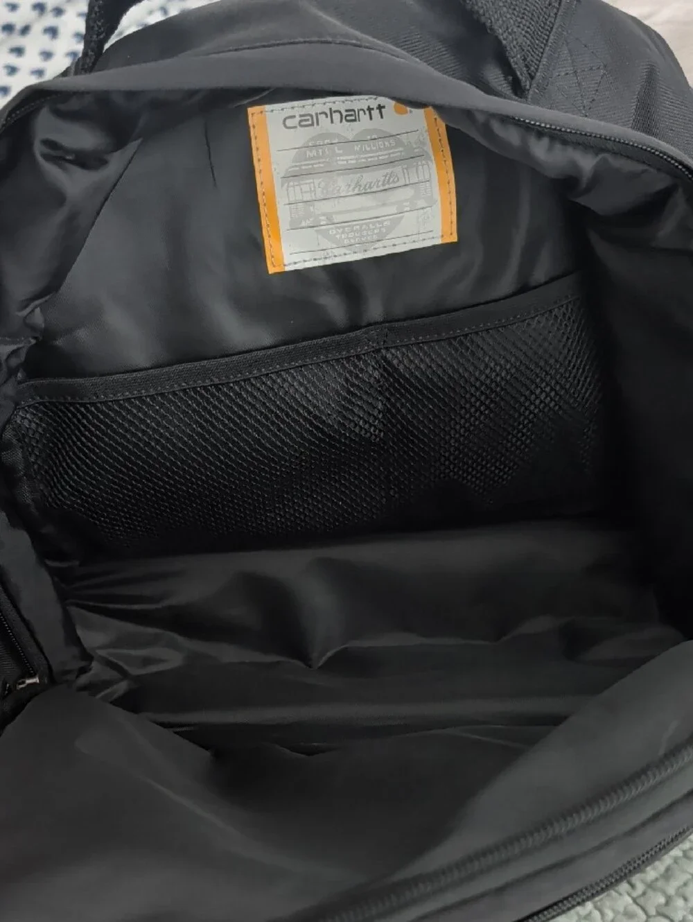 Carhartt Black Backpack With Lunchbox Compartment